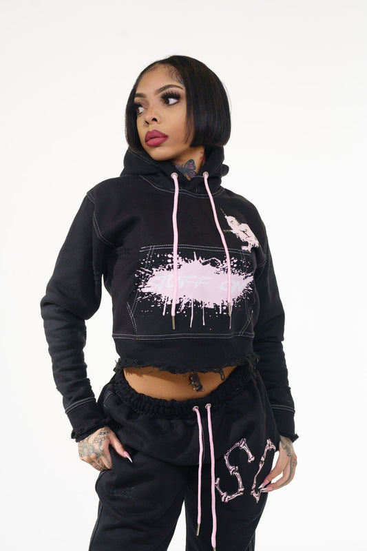 Women's SO Black & Pink "Hearts" Set